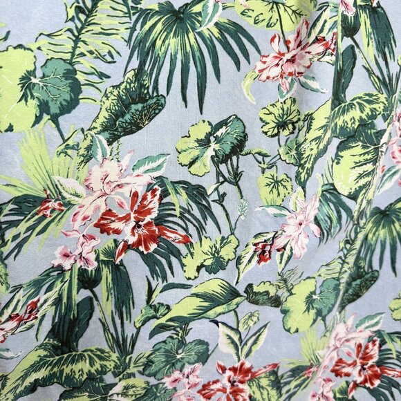 Ralph Lauren Mens Hawaiian Floral Button-Up Camp Shirt, XL - Picture 6 of 10